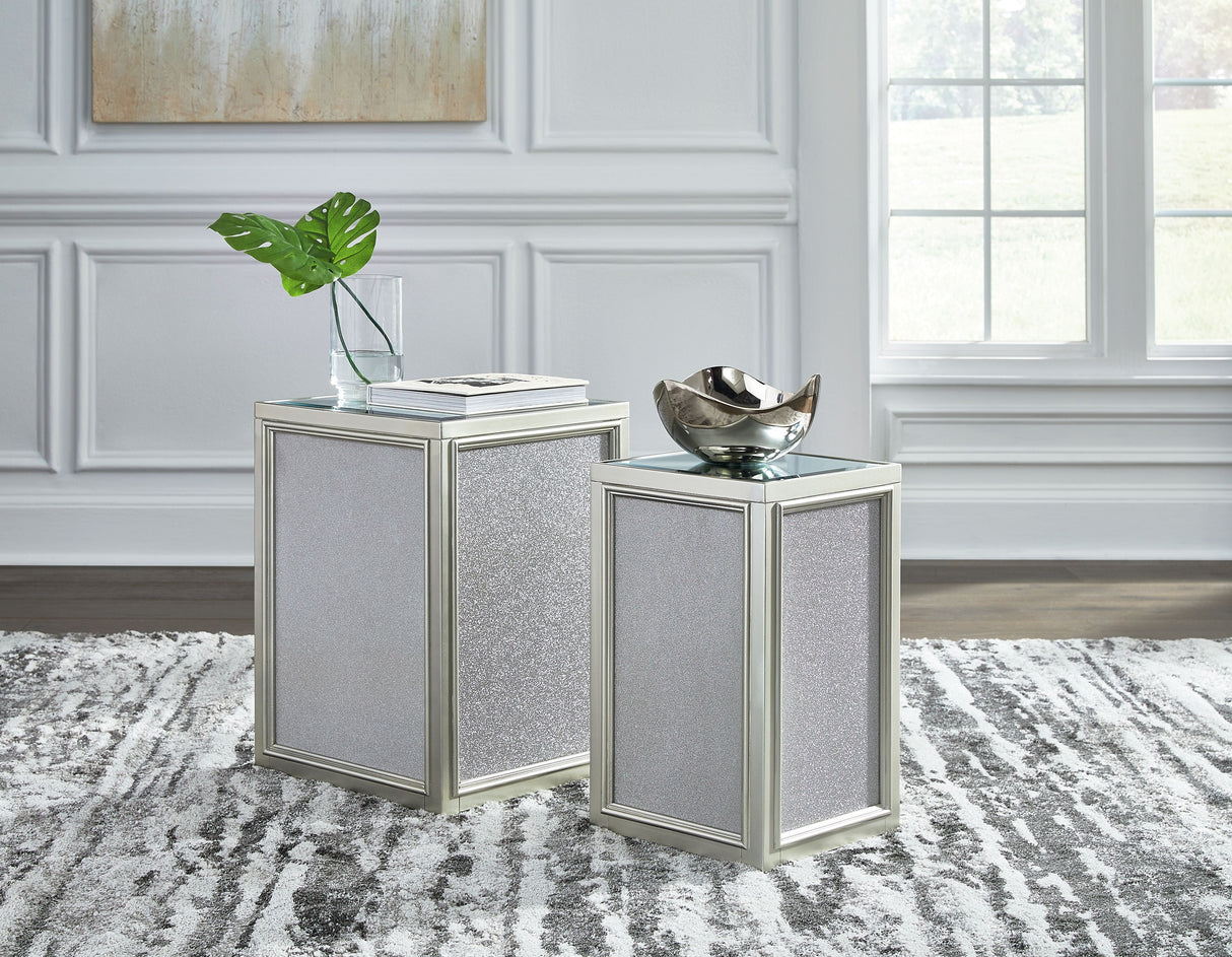 Traleena - Nesting End Tables (Set of 2) - Silver Finish