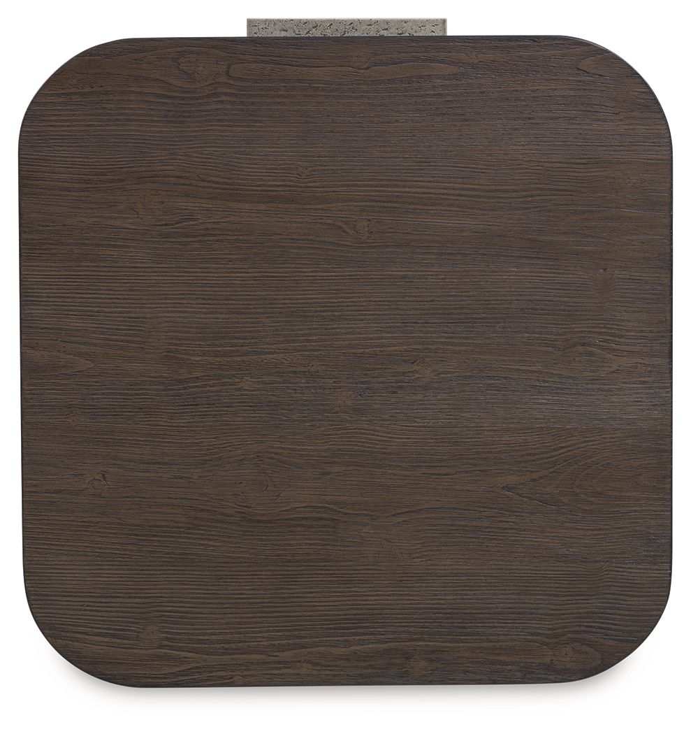 Neo - Square End Table - Rich Brown