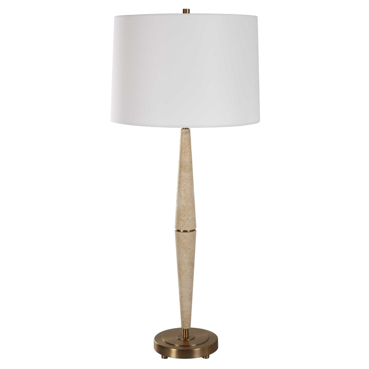 Palu - Travertine Table Lamp - Beige