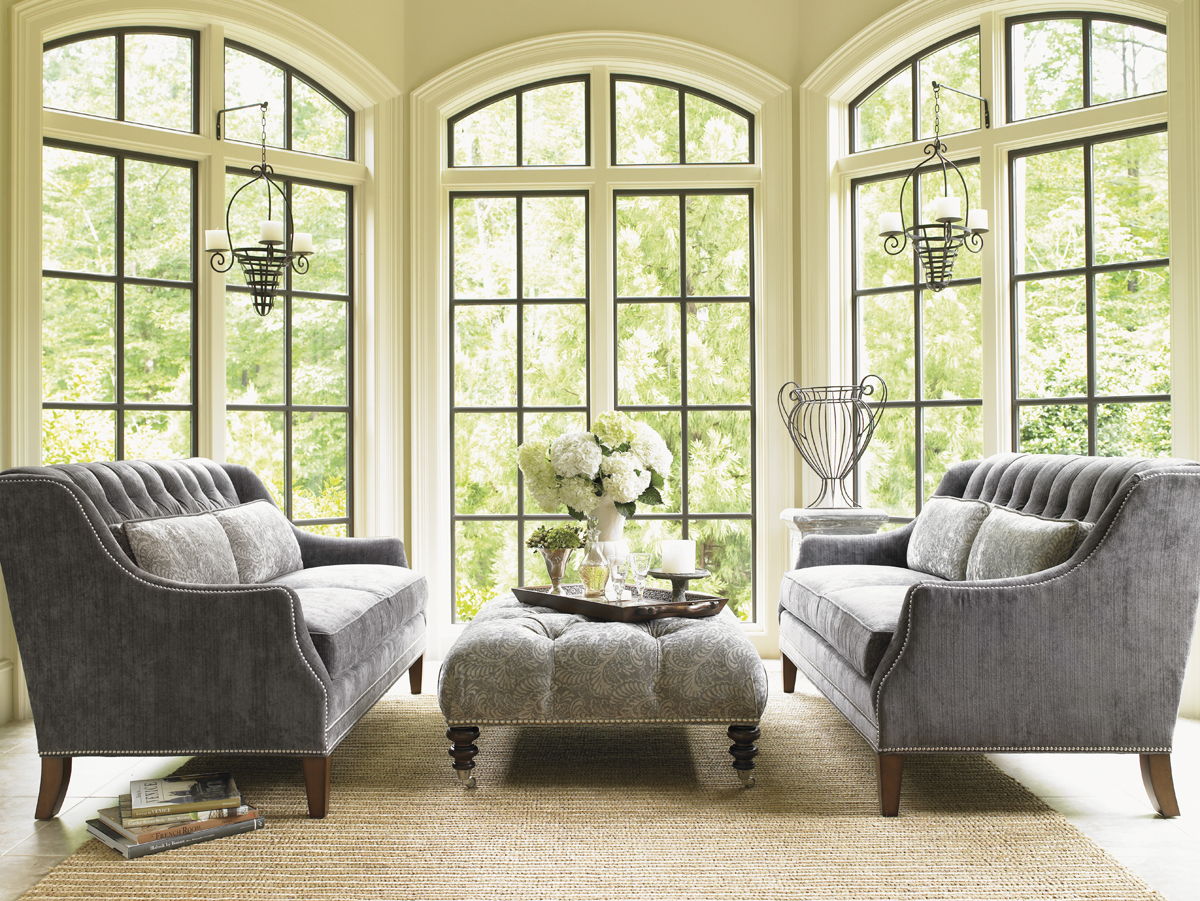Lexington Upholstery - Sloane Settee - Gray
