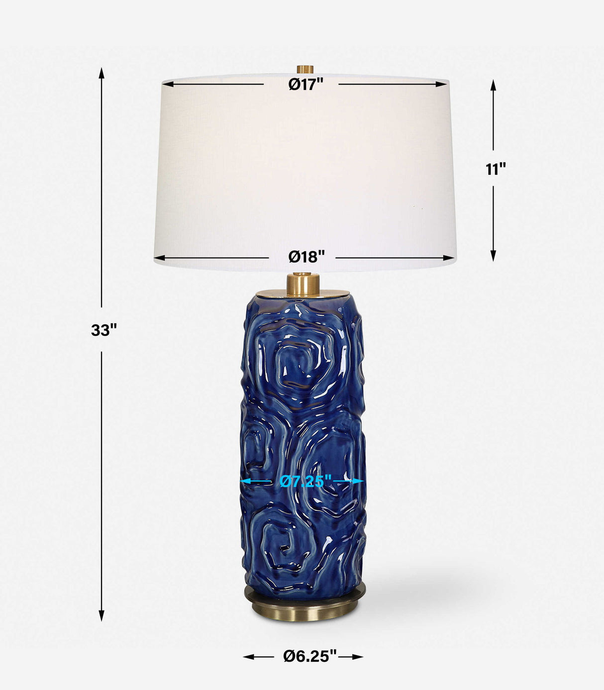 Zade - Table Lamp - Blue