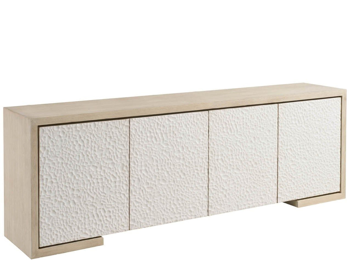 Modern - Aurora Credenza - White / Light Brown