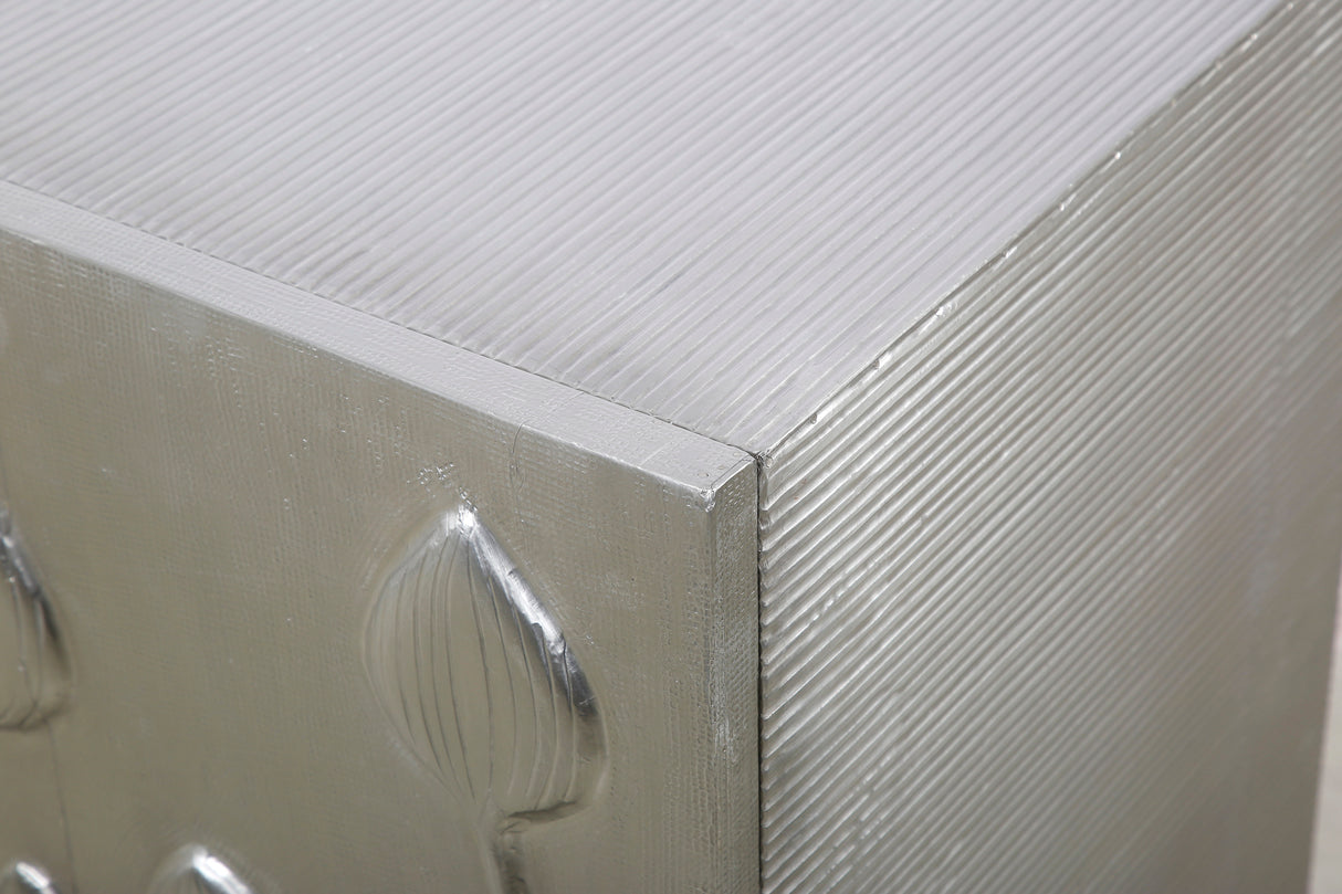 Petal - Bar Cabinet - German Silver