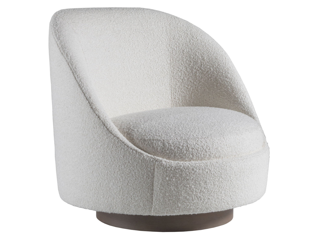 Artistica Upholstery - Genevieve Swivel Fabric Chair - White