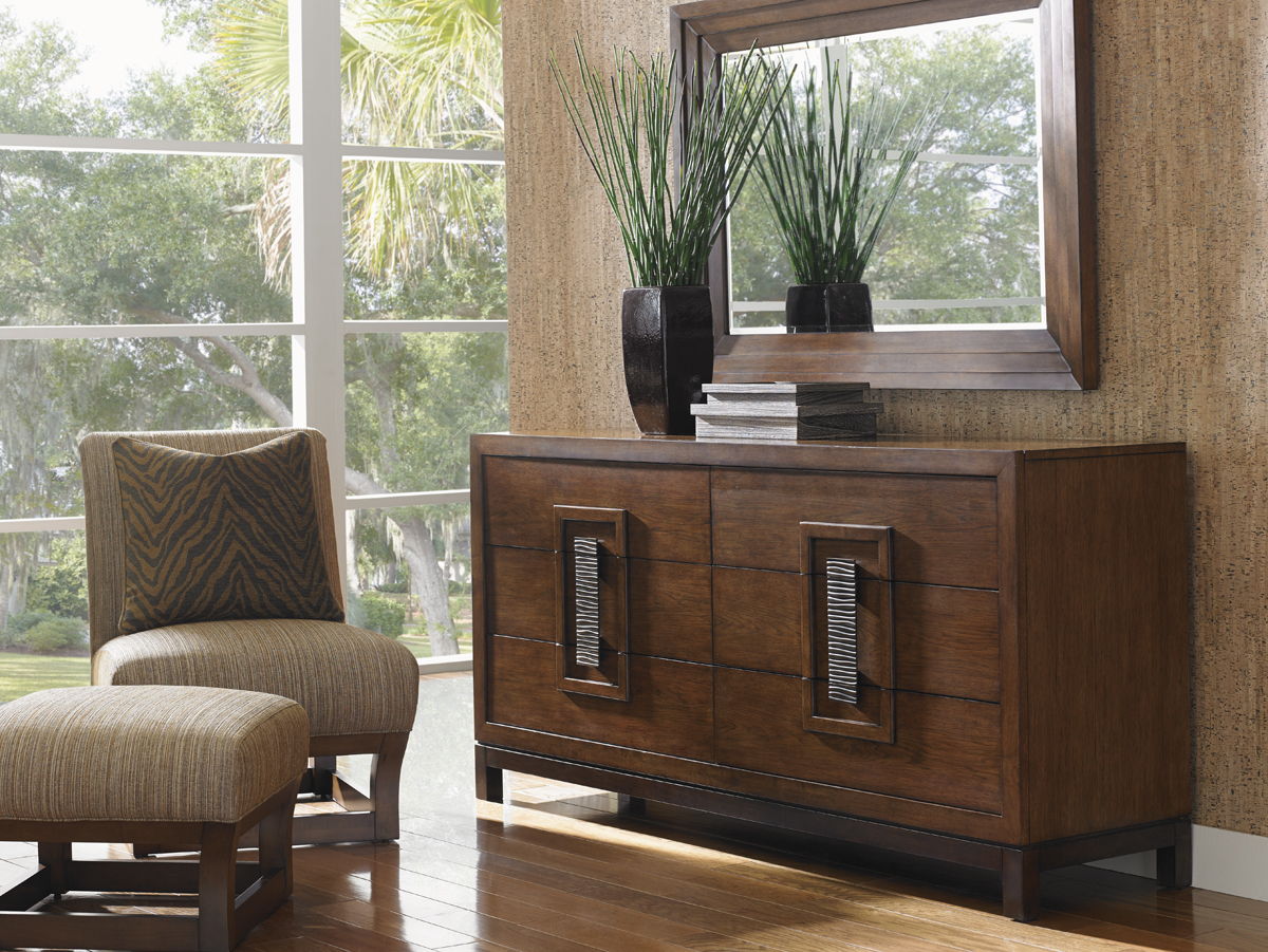 Island Fusion - Heron Island Double Dresser - Dark Brown