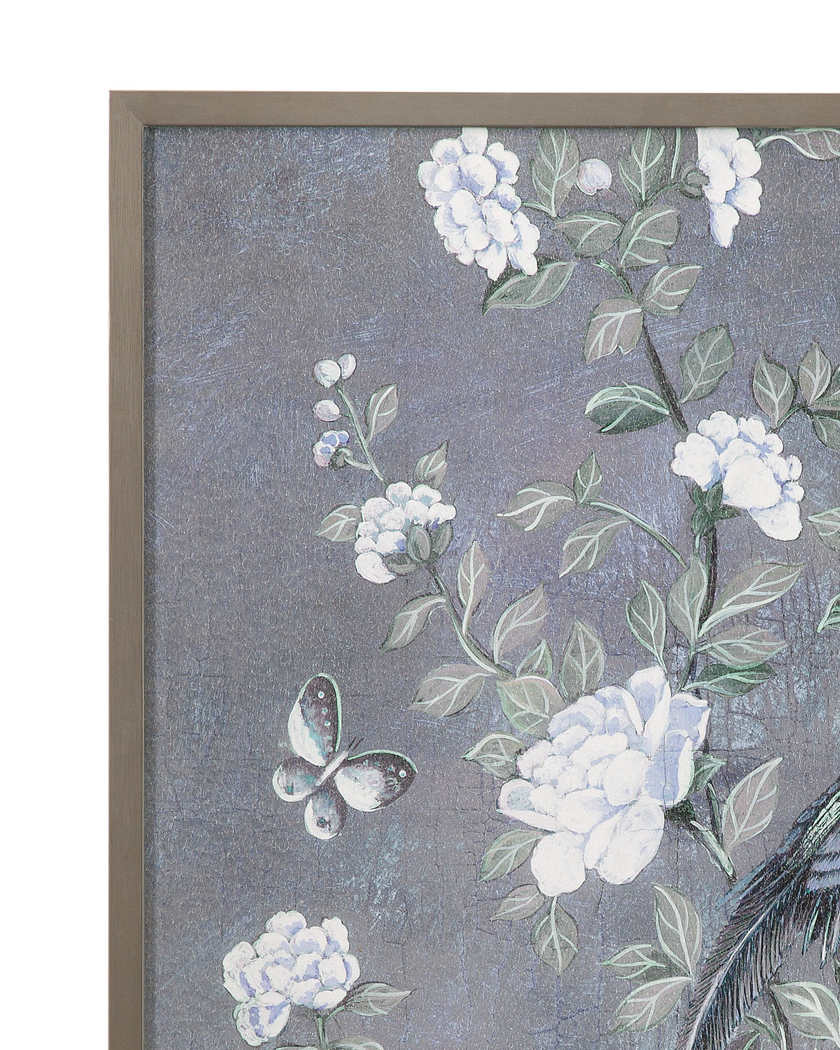 Birds & Blooms Framed Print (Set of 2) - Dark Gray