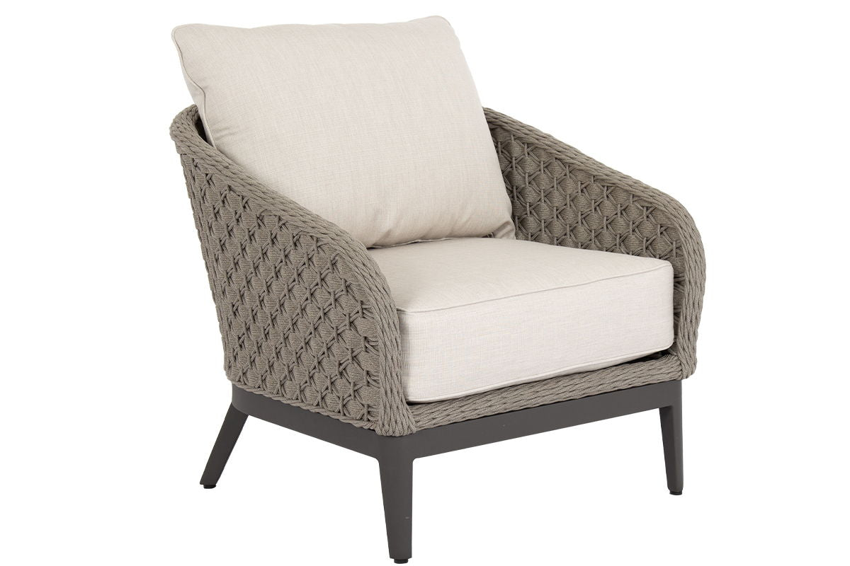 Marbella - Club Chair, With Self Welt - Echo Ash / Gray