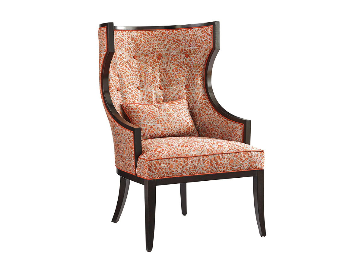 Kensington Place - Dover Chair - Dark Brown / Gray