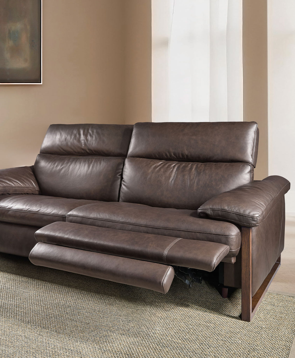 Jericho - Power Sofa With Power Headrest - Brown