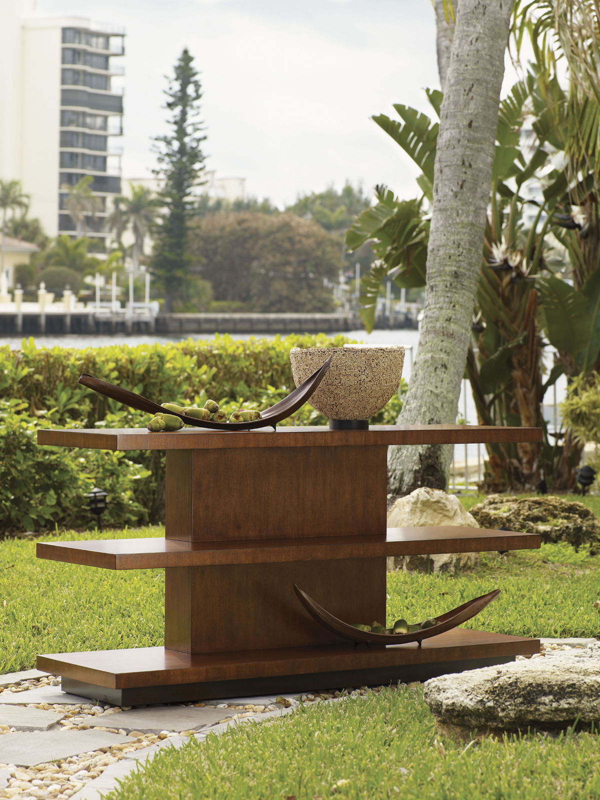 Ocean Club - Lagoon Sofa Table - Dark Brown