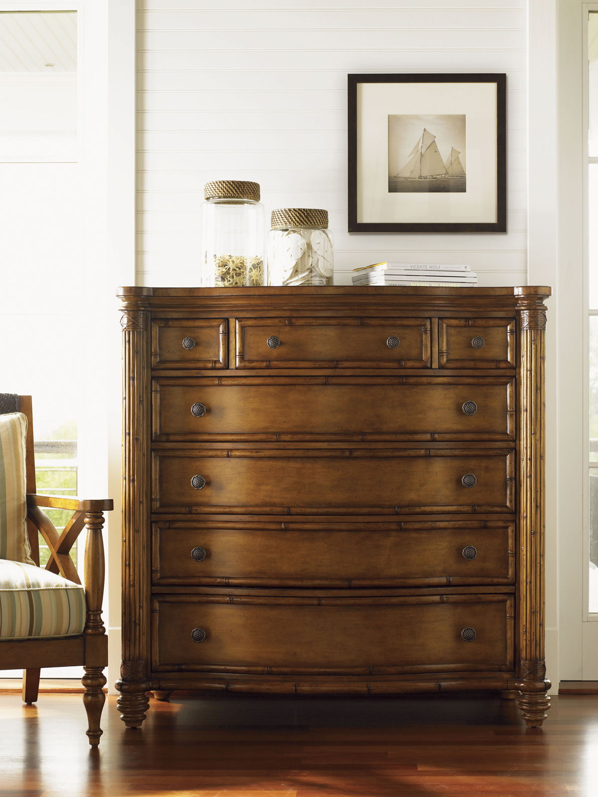 Island Estate - Silver Sea Chest - Dark Brown