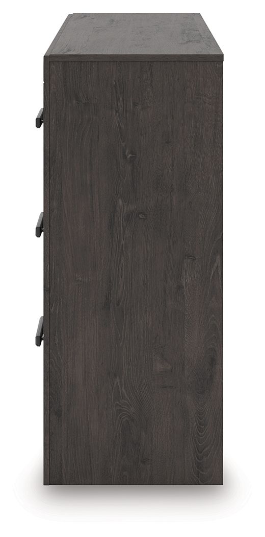 Prendonea - Six Drawer Dresser - Charcoal