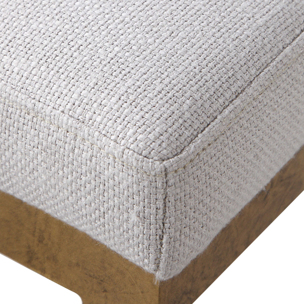 Ivanna - Modern Counter Stool - White & Gold