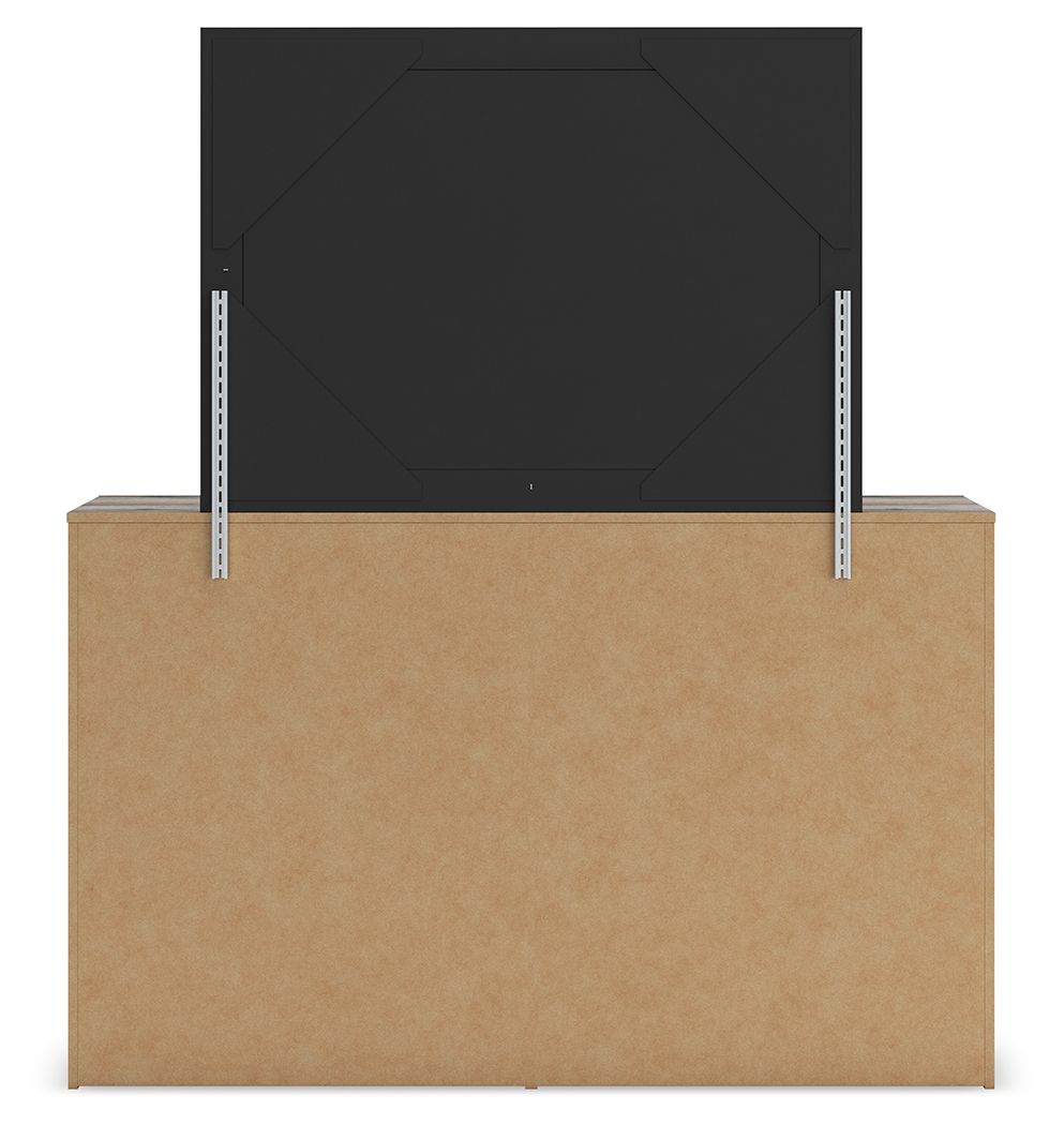 Graystorm - Dresser And Mirror - Brown Gray