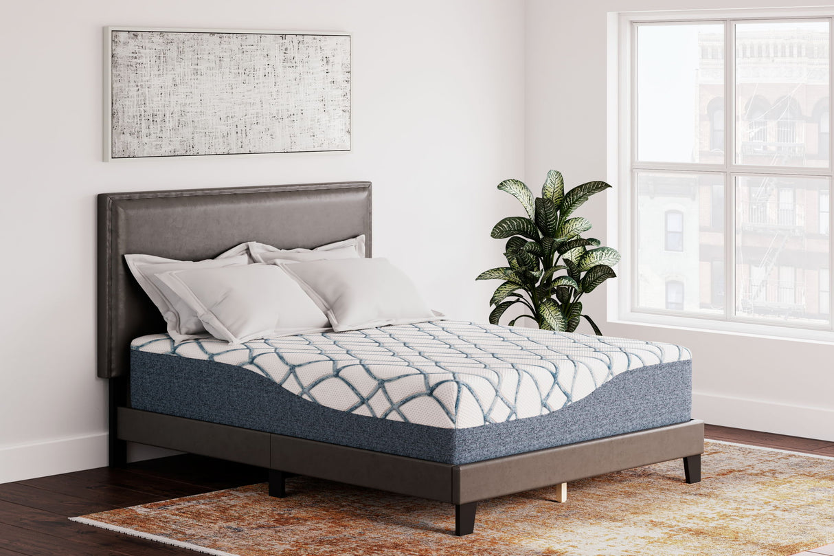 14 Inch Chime Elite 2.0 - California King Mattress - White / Blue