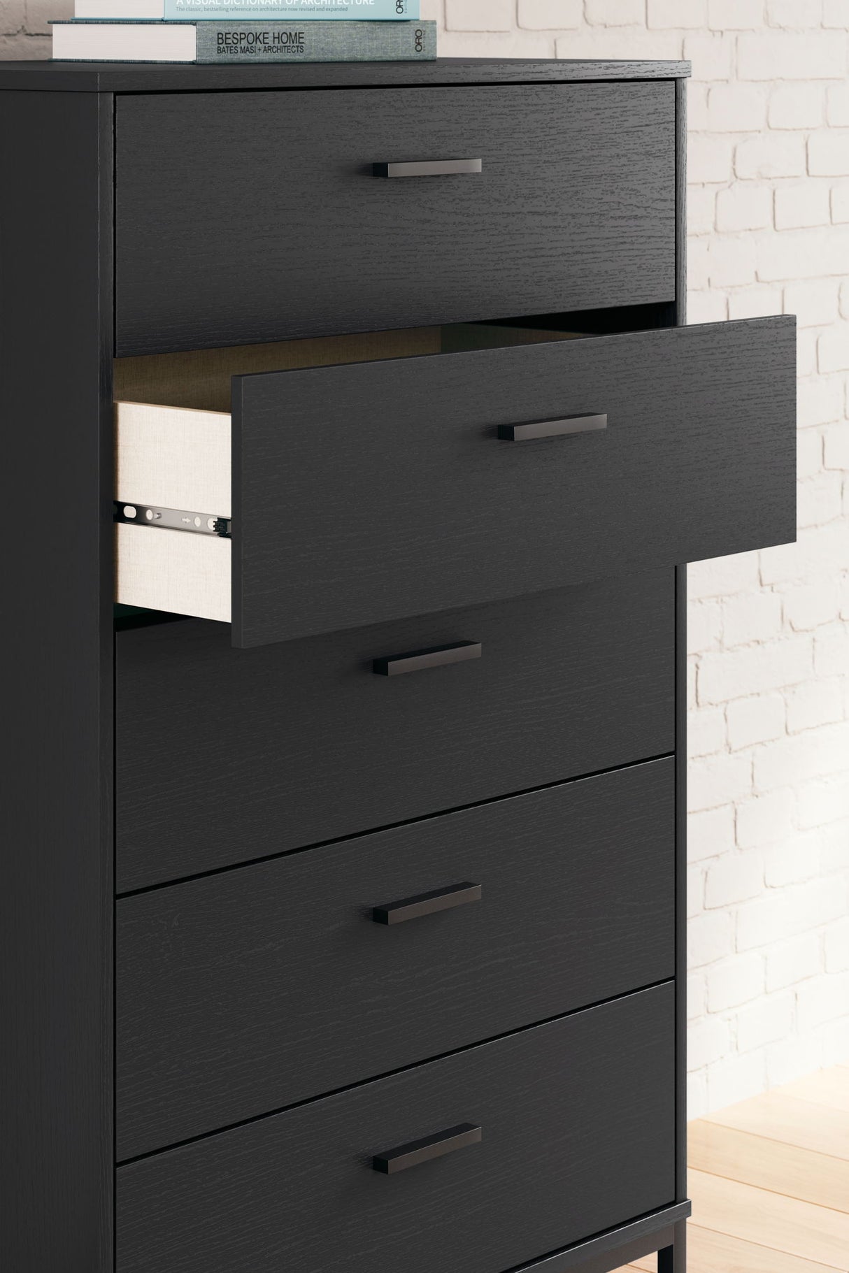 Socalle - Five Drawer Chest - Black