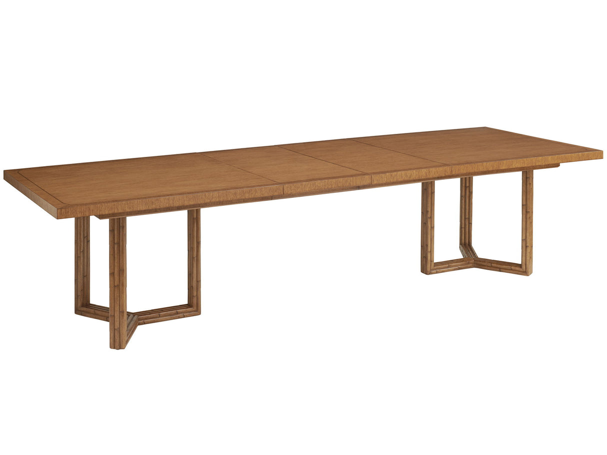 Palm Desert - San Marino Double Pedestal Dining Table - Dark Brown