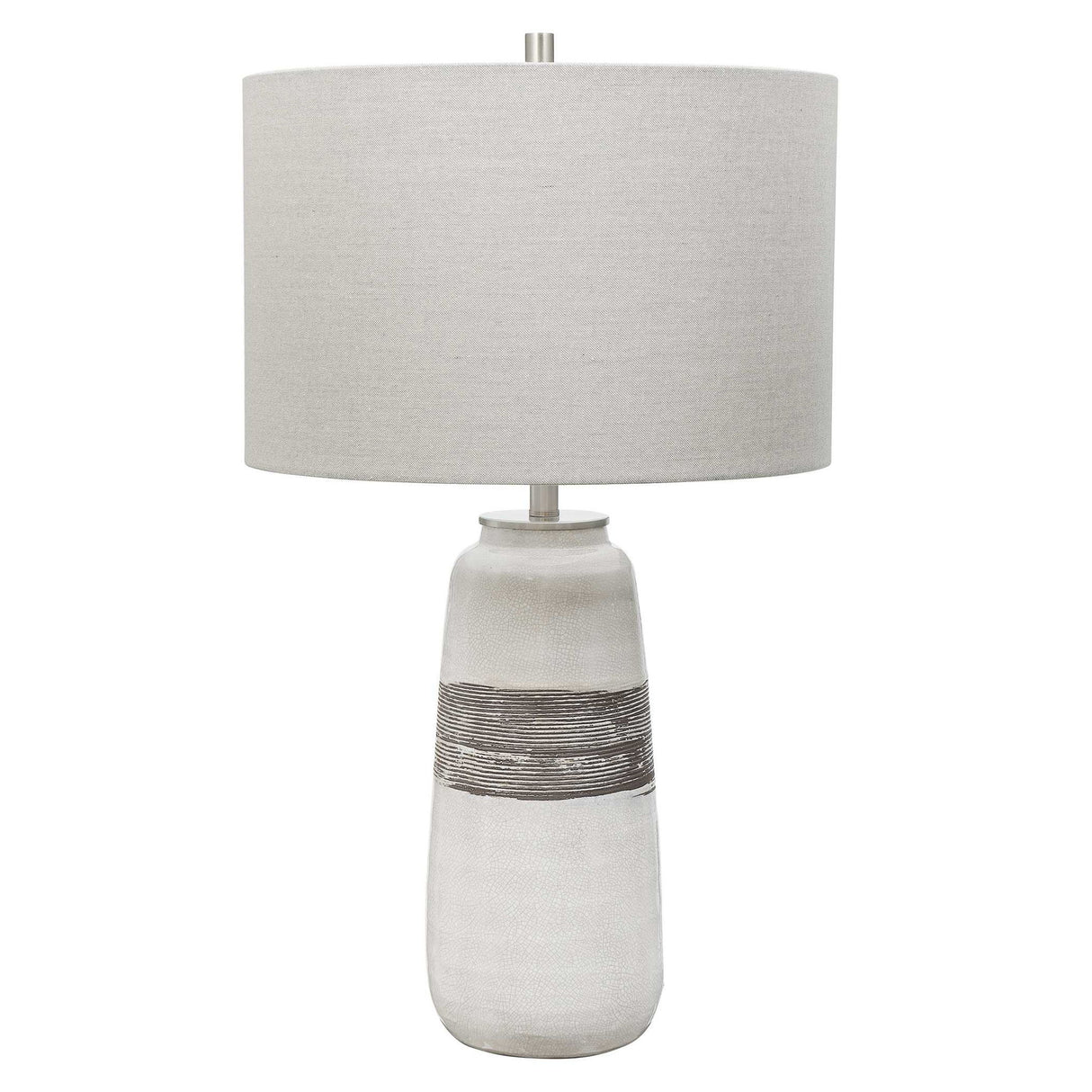 Comanche - Crackle Table Lamp - White