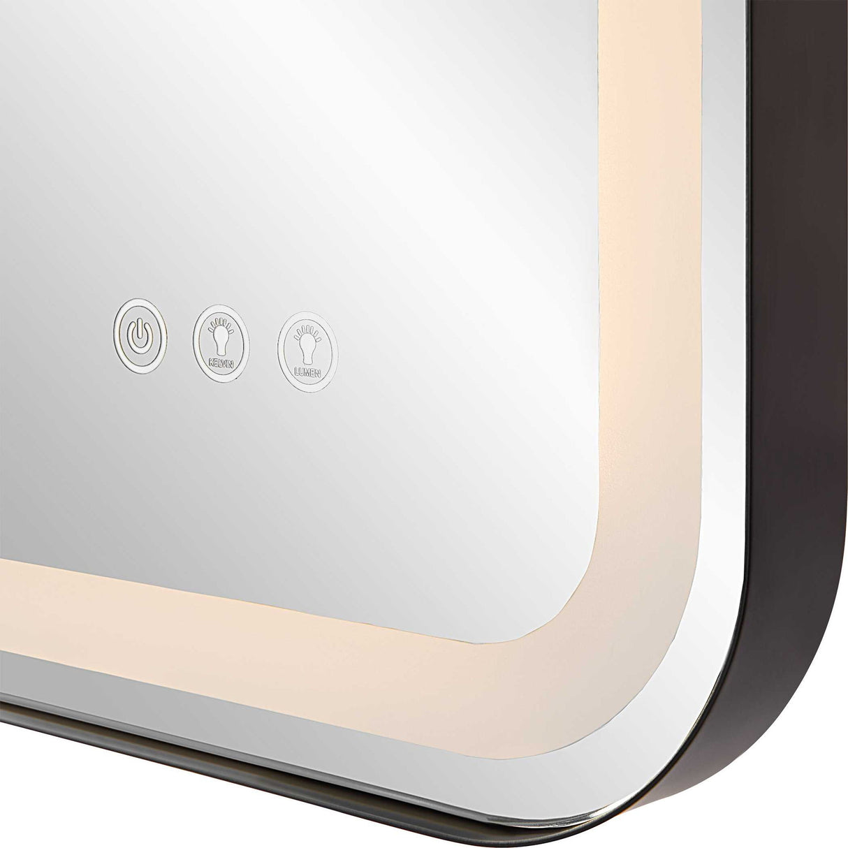 Crofton - Lighted Large Mirror - Black