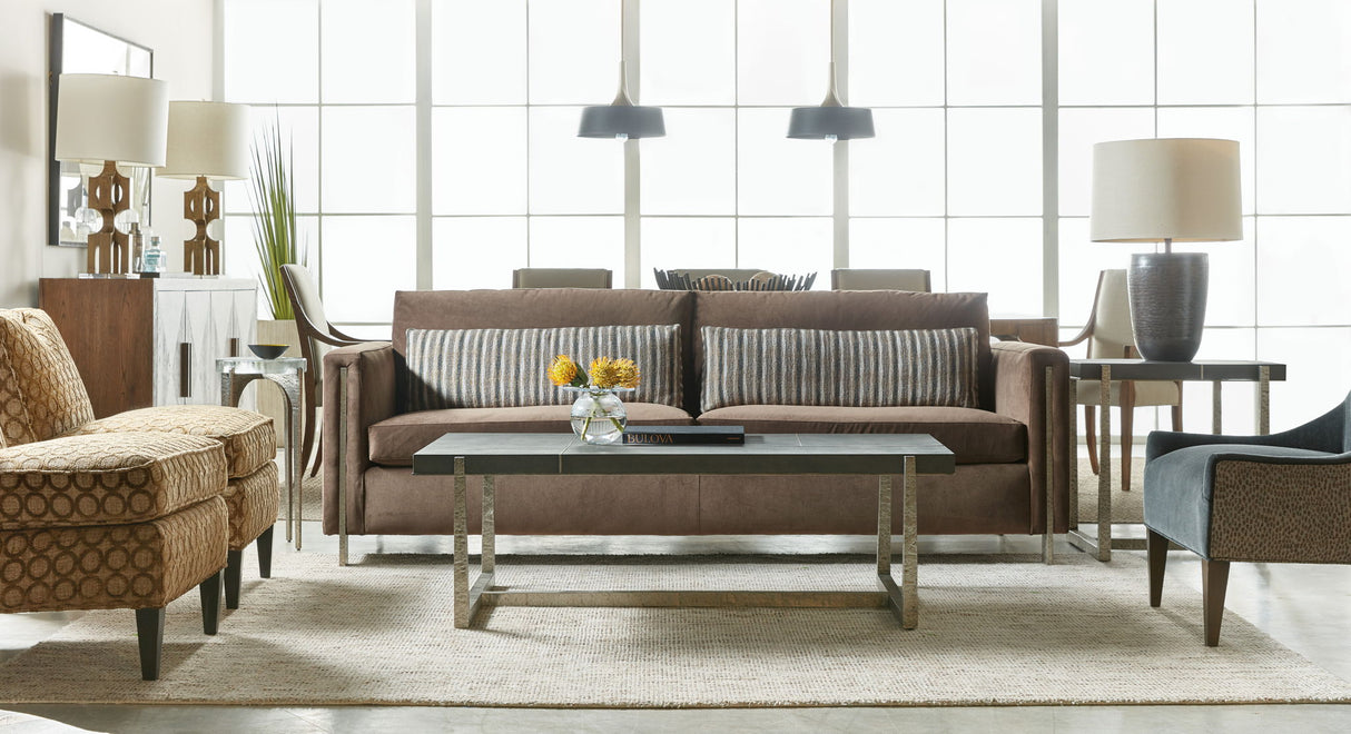 Chapman - Mixed Media Rectangle Cocktail Table - Pearl Silver