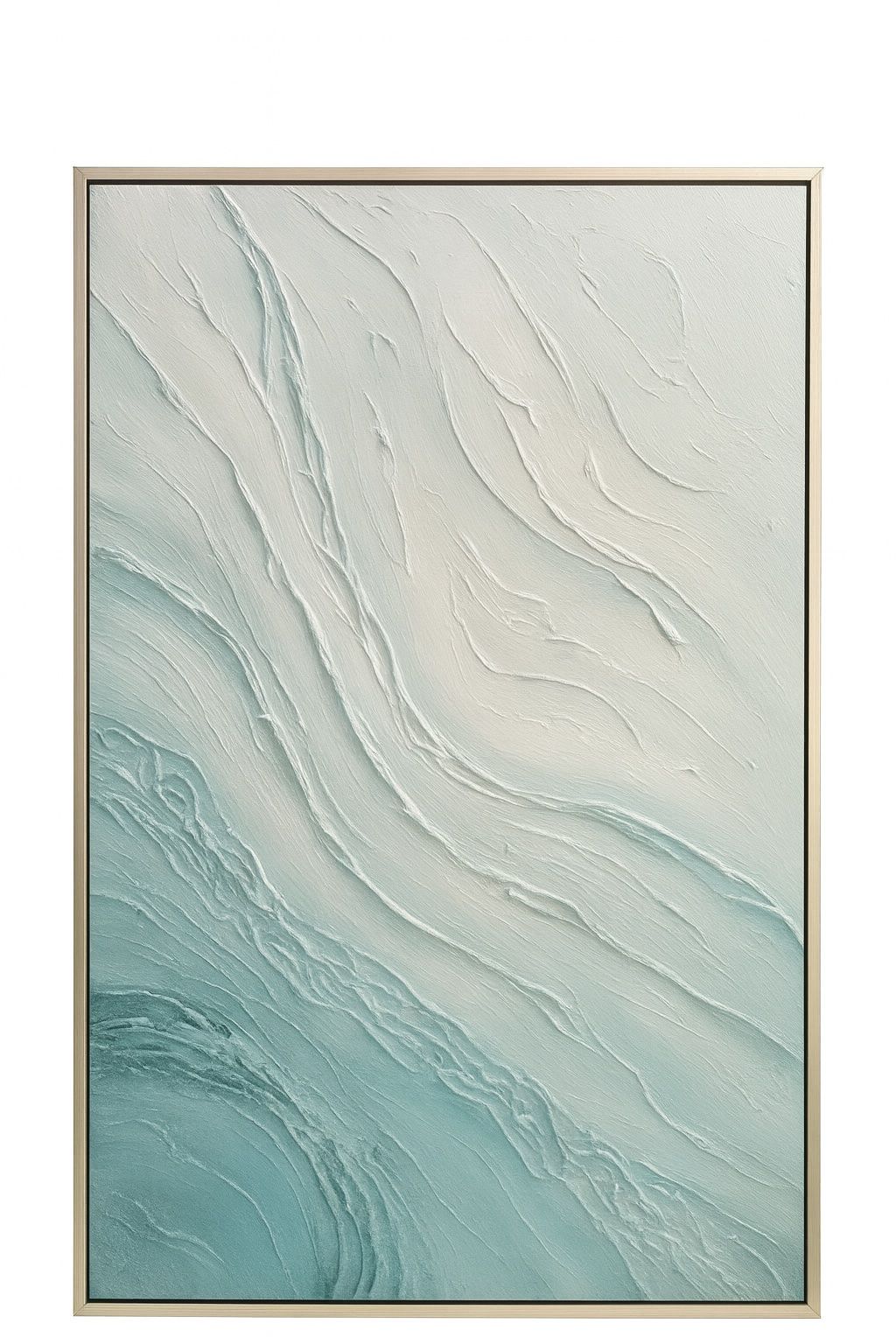 Framed Canvas Tidal Drift - Silver