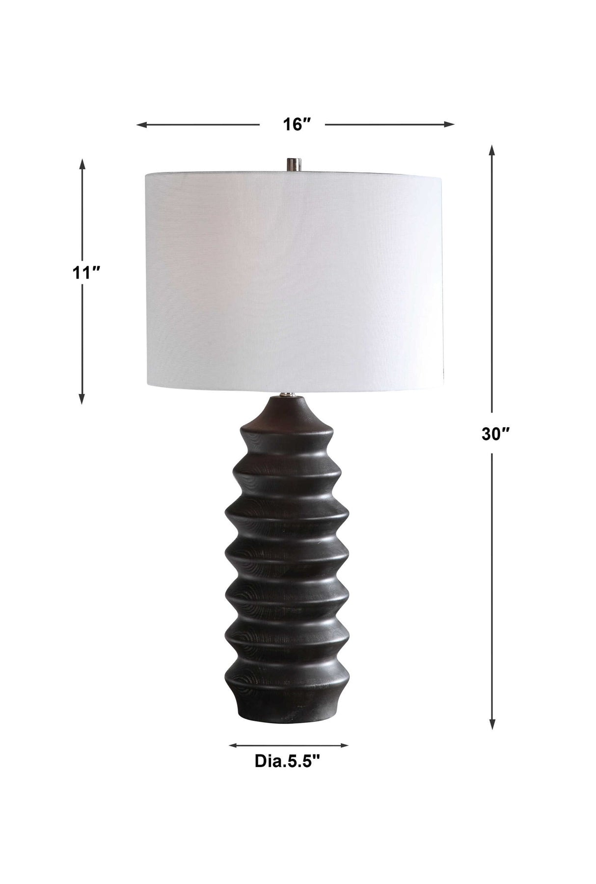 Mendocino - Modern Table Lamp - Black