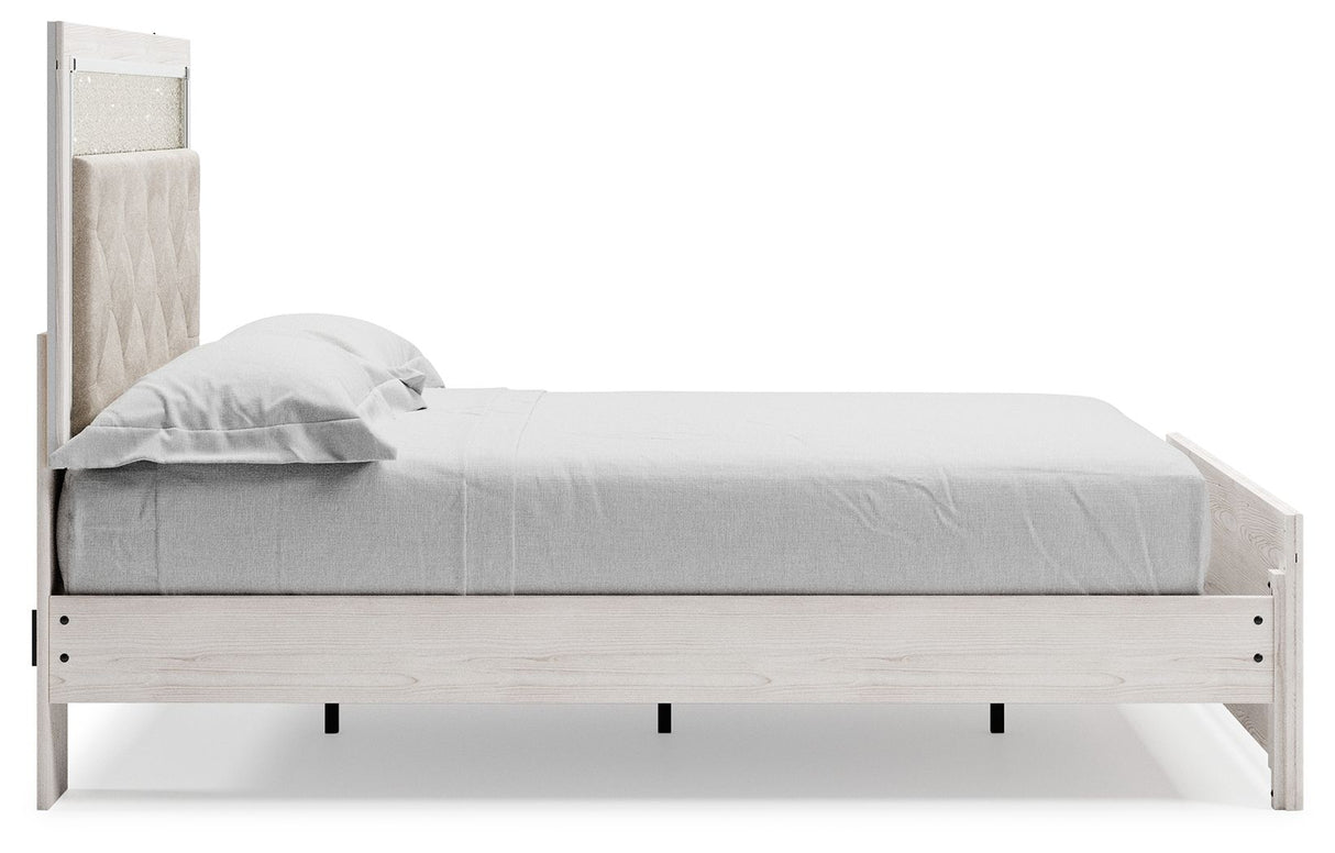 Altyra - Queen Panel Bed With Roll Slats - White