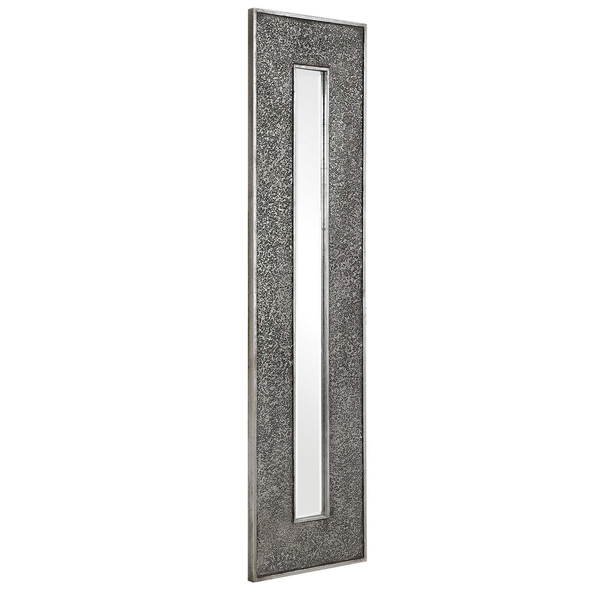 Bannon - Tall Metallic Mirror - Gray, Dark