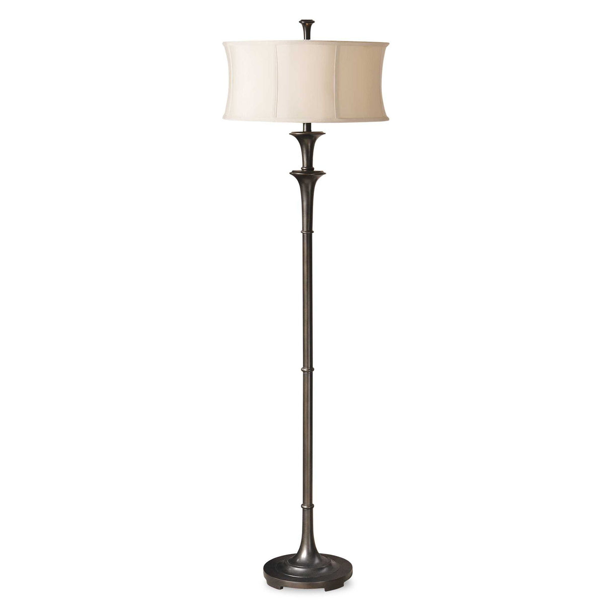Brazoria - Floor Lamp - Gray, Dark