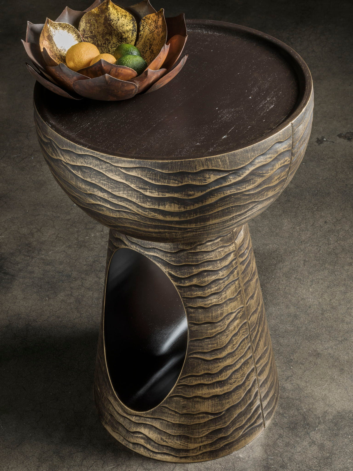 Signature Designs - Mika Lamp Table - Dark Brown