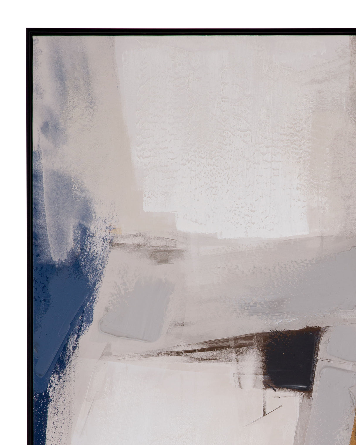 Denisa II Framed Canvas - Beige / Blue