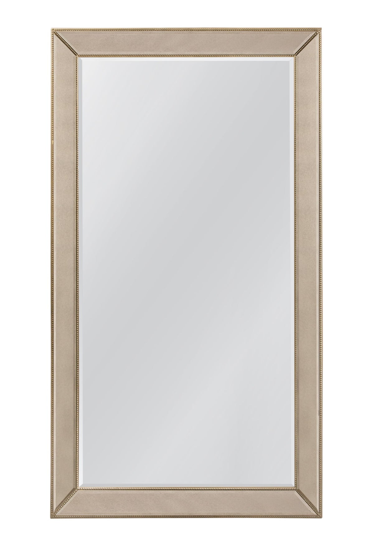 Beaded Leaner - Mirror - Gold - Antique Gold