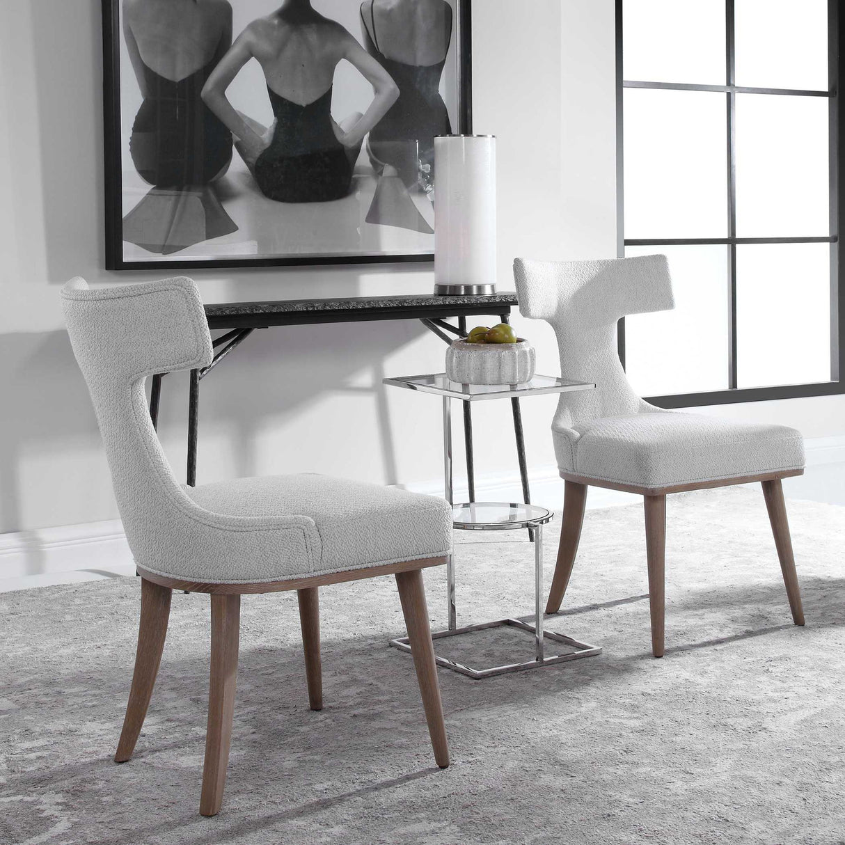 Klismos - Accent Chair, Set Of 2 - White