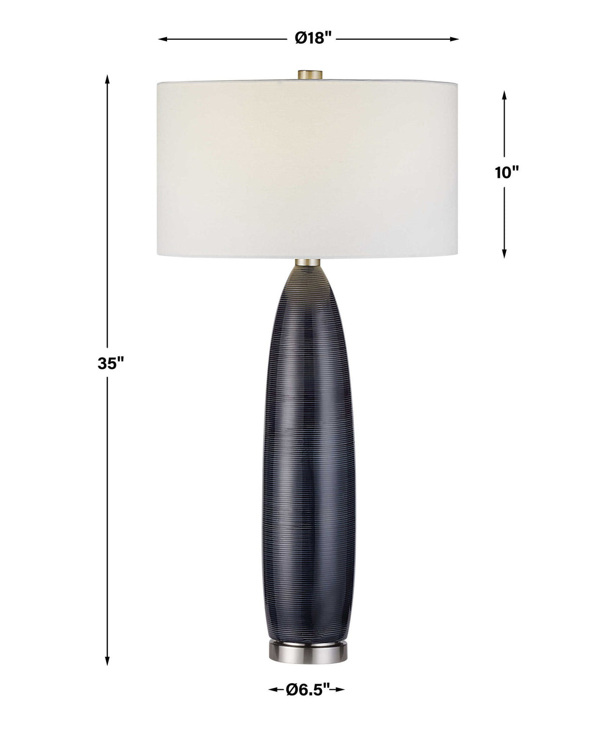Cullen - Table Lamp - Gray Blue