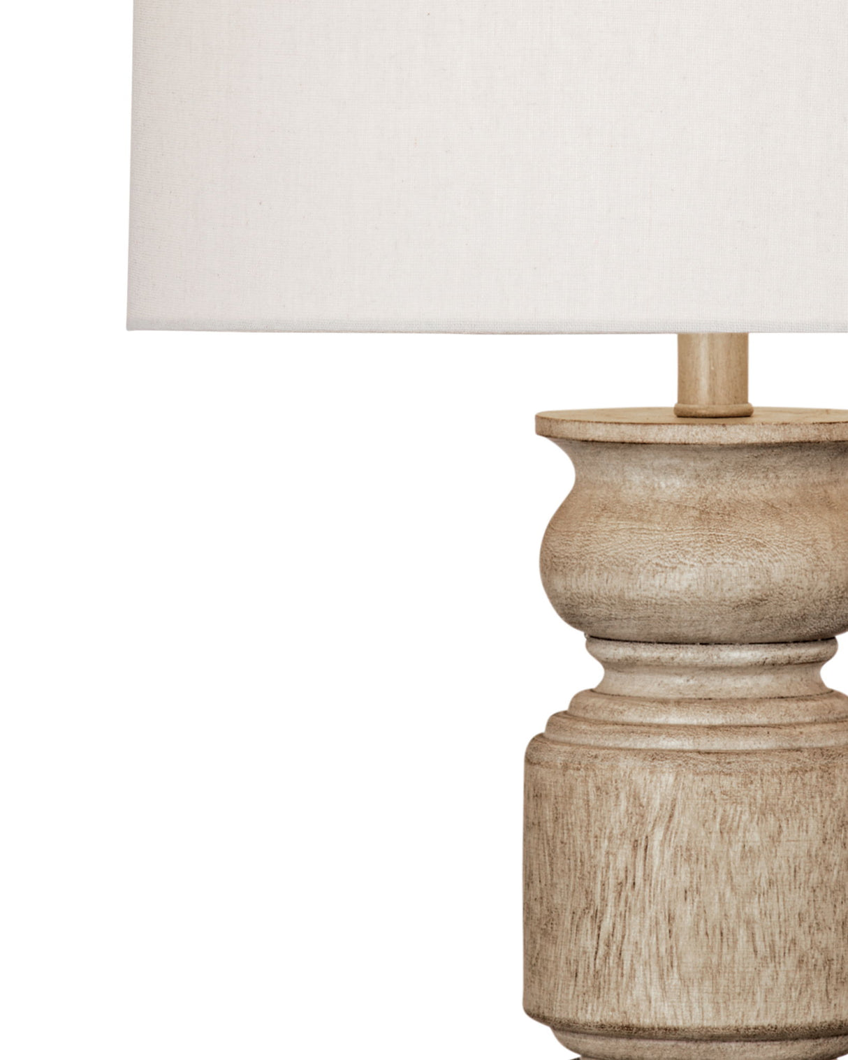Helford - Table Lamp - Light Brown / White