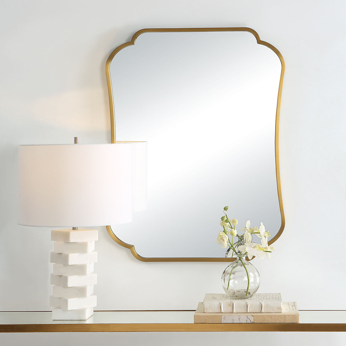 Athena - Mirror - Brushed Brass