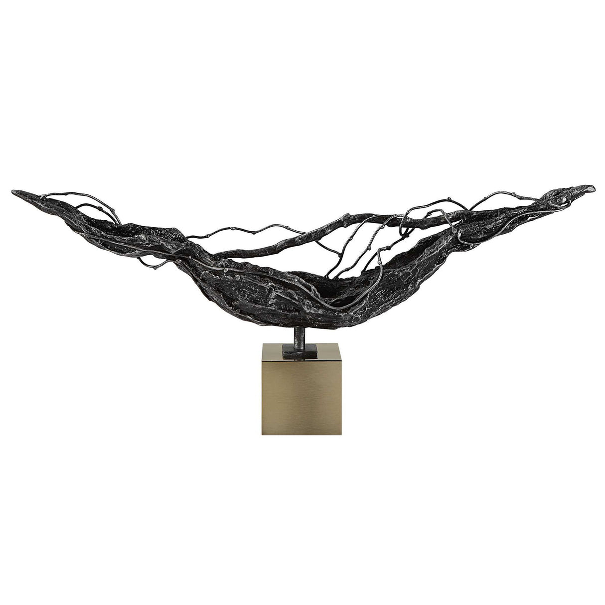 Tranquility - Abstract Sculpture - Black