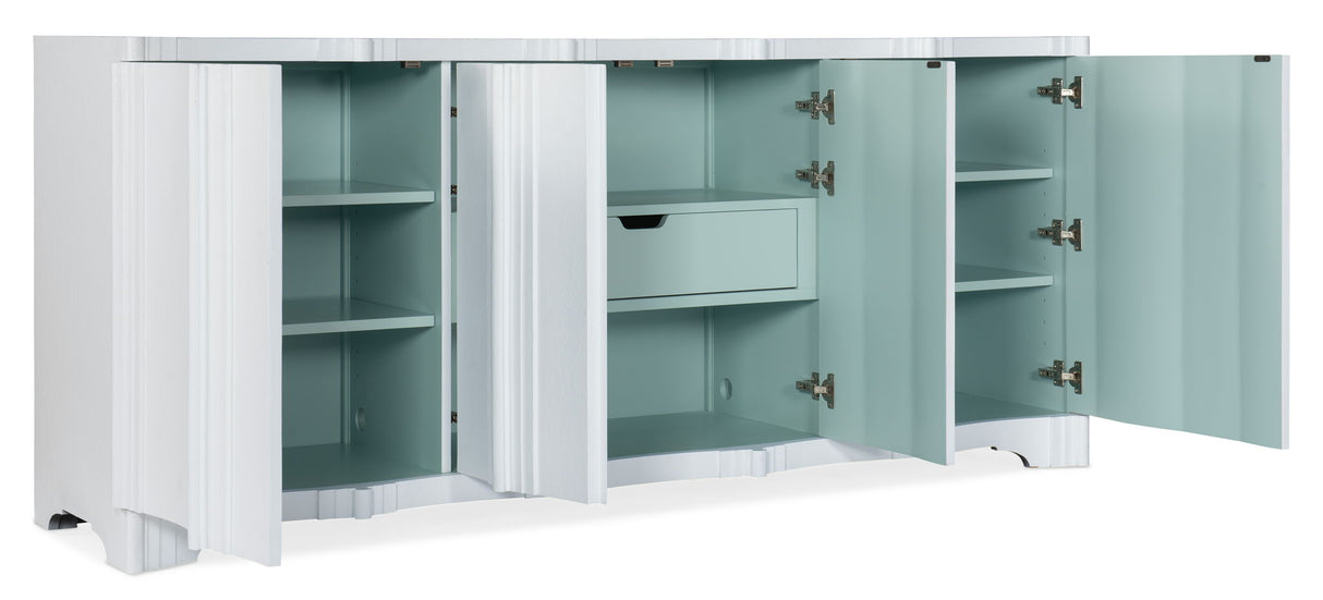 Melange - Corinth 4-Door Entertainment Console - White