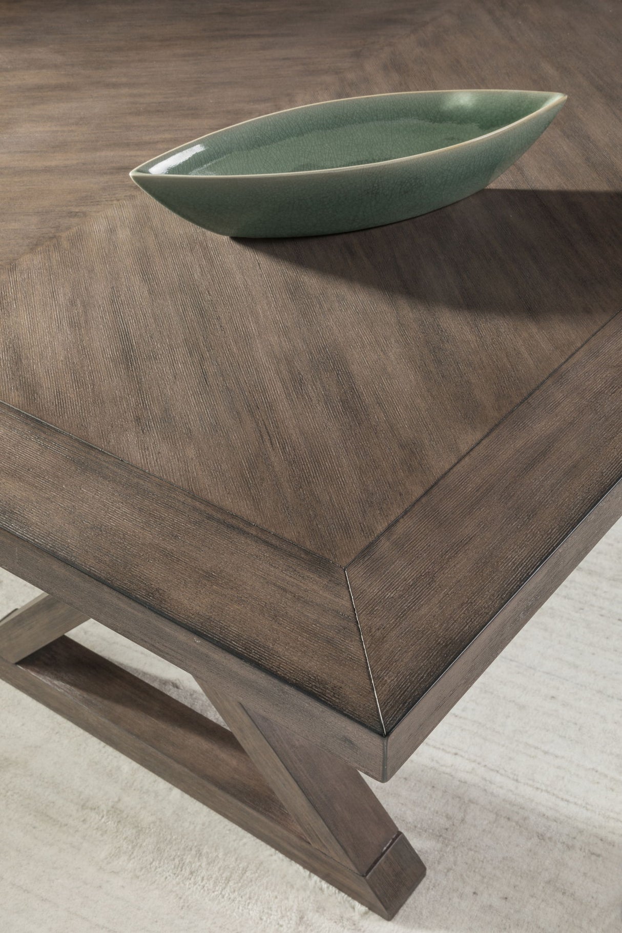 Cohesion Program - Wood Ringo Rectangular Dining Table - Dark Brown