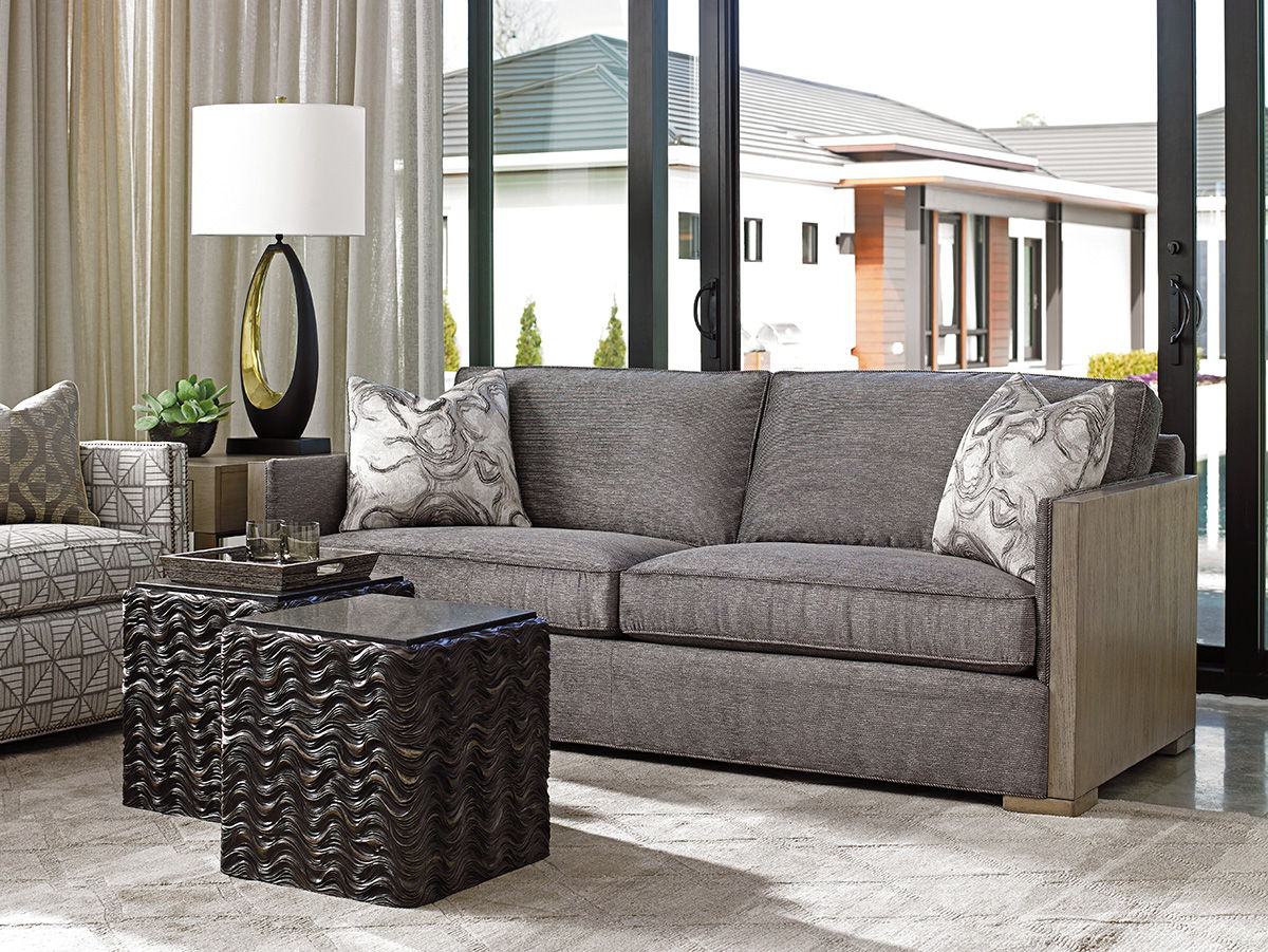 Shadow Play - Talk Of The Town Cube End Table - Dark Gray