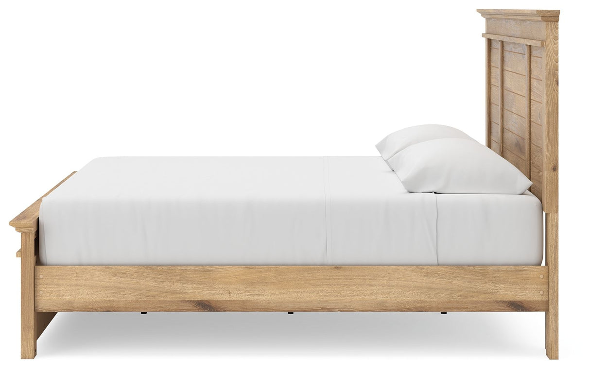 Makidern - Panel Storage Bed With Under Bed Storage Unit