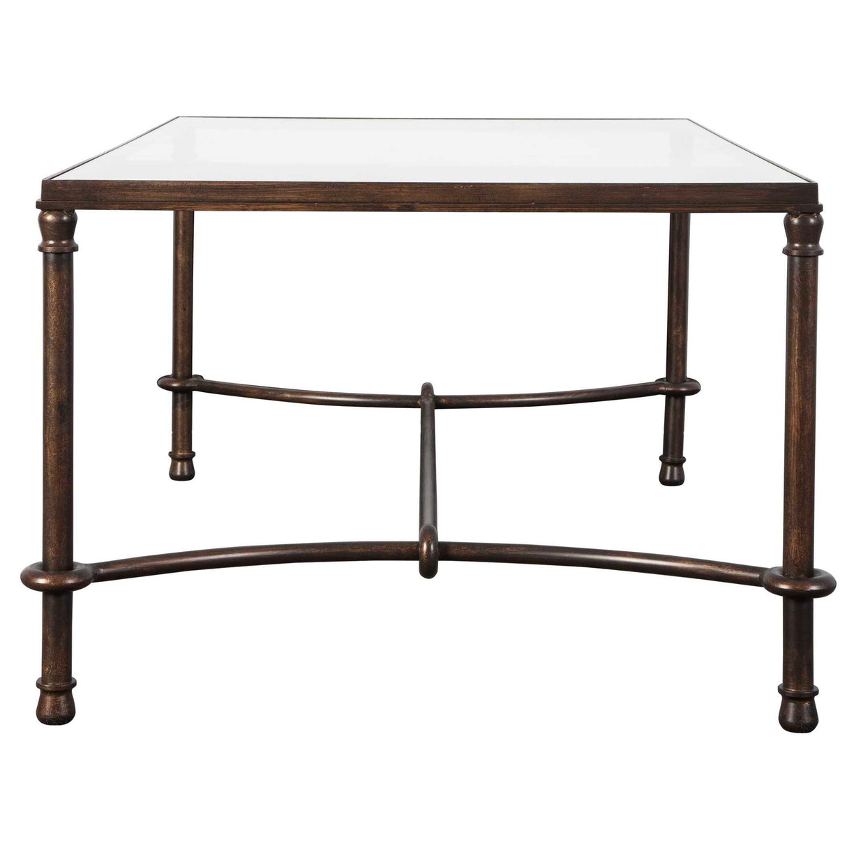 Warring - Iron Coffee Table - Brown, Dark