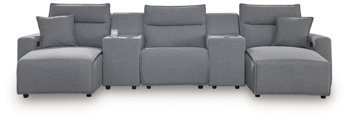ModMax II - Salt And Pepper - Reclining Sectional