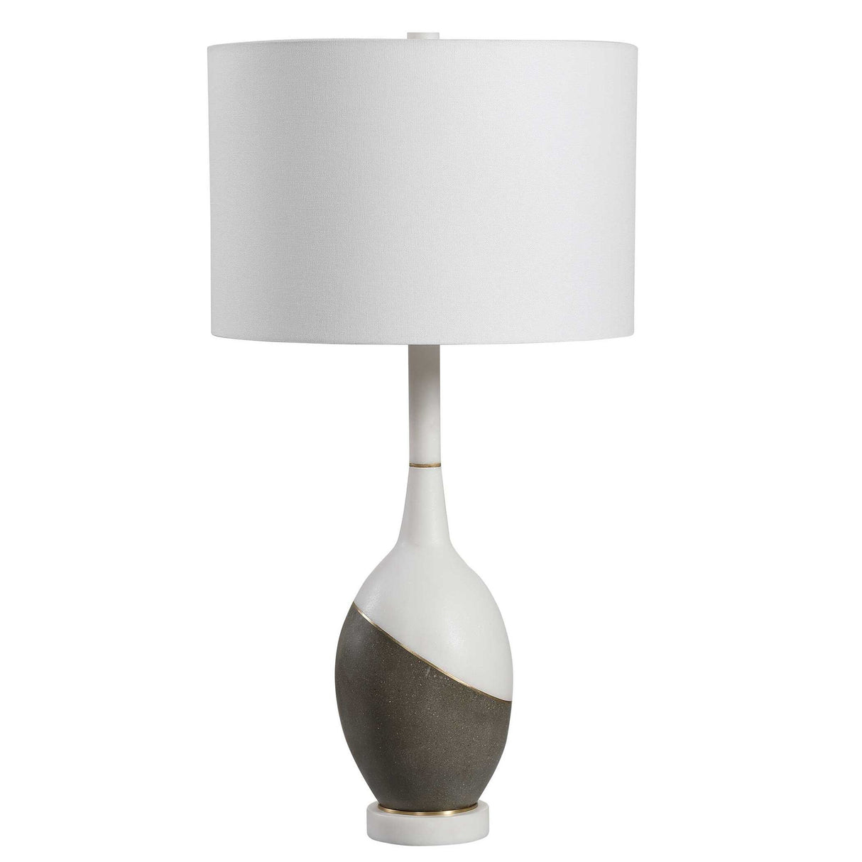 Tanali - Modern Table Lamp - White & Gray