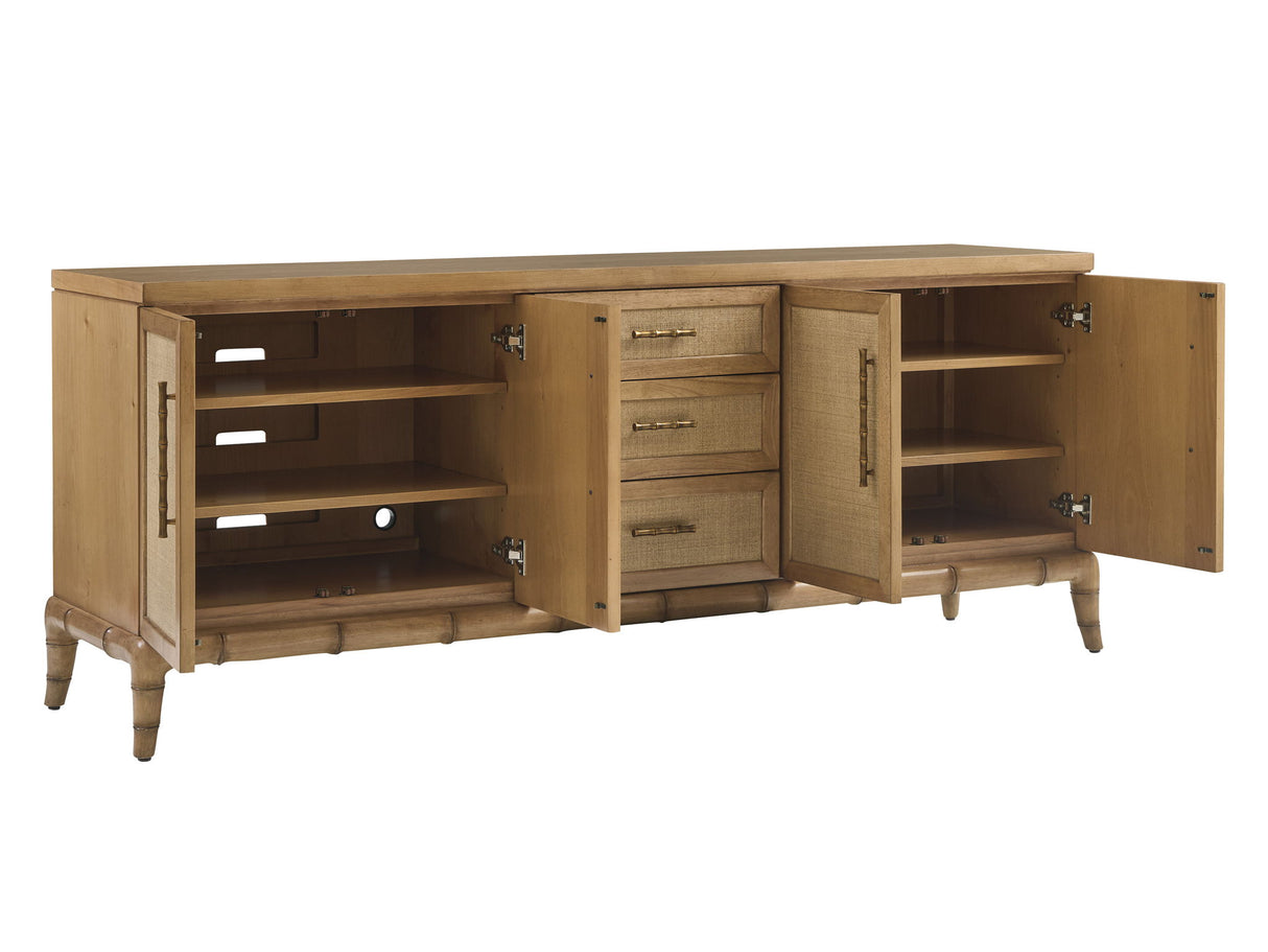 Key Biscayne - Commodore Media Console - Light Brown