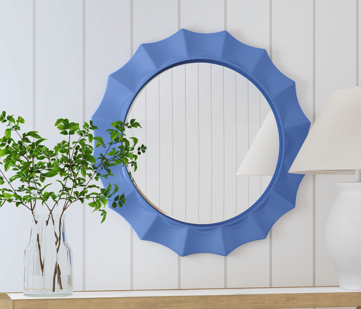 Blue Altair - Wall Mirror - Blue