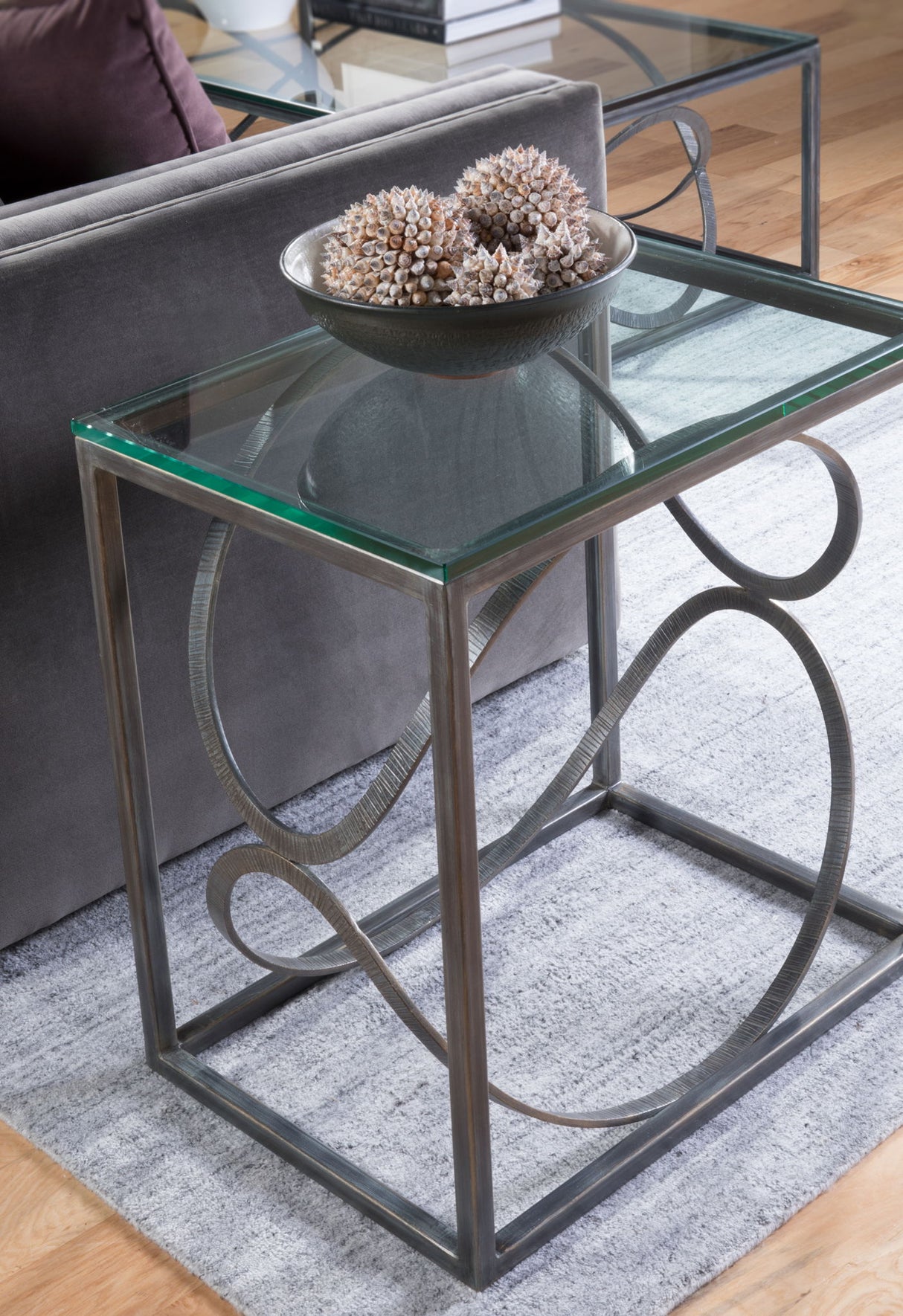 Metal Designs - Ellipse Rectangular End Table