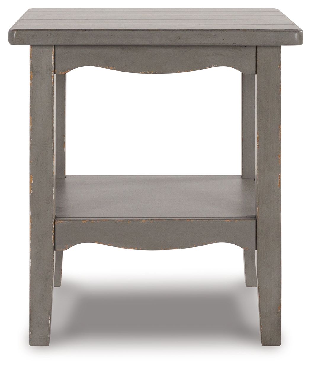 Charina - Square End Table - Antique Gray