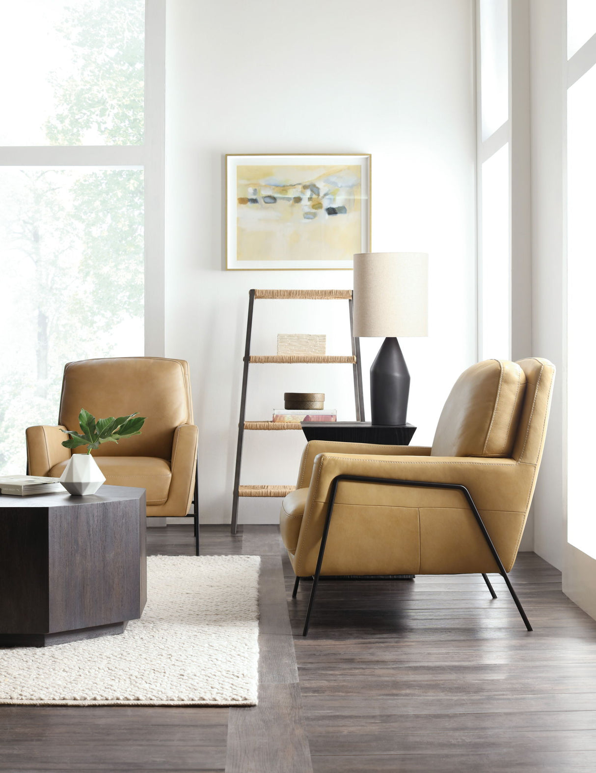 CC - Amette Metal Frame Club Chair