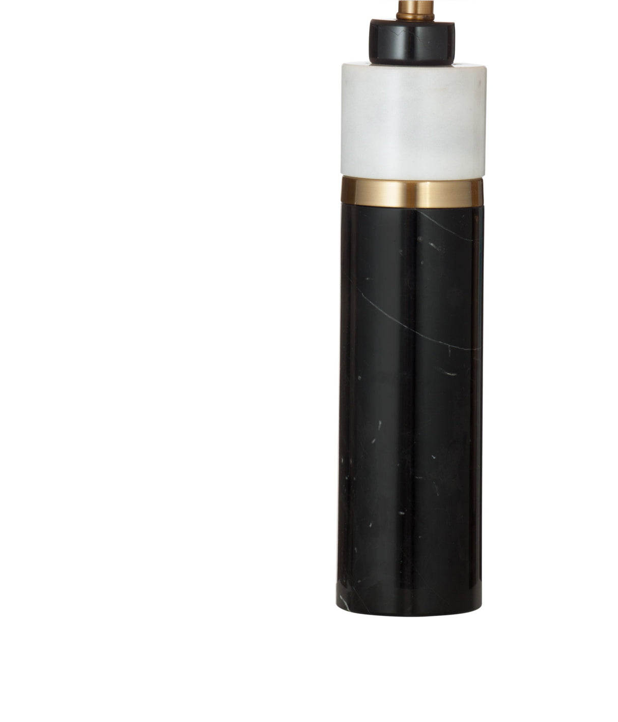 Gregory - Table Lamp - Black / White / Brass